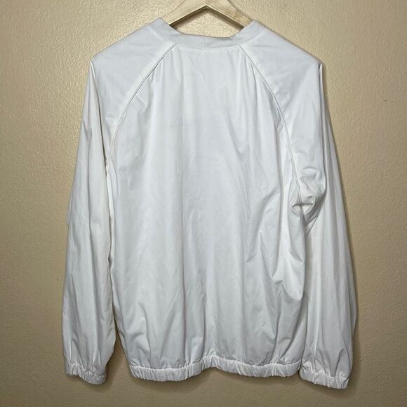 Greg Norman Jacket Mens Large White Windbreaker Mesh Lined Golf Golfing - Picture 7 of 9